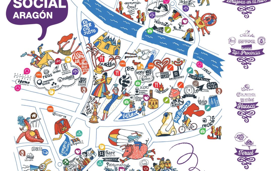 El mapa de la Economía Social y Solidaria en Aragón