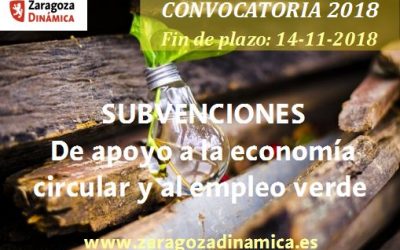 Subvenciones de apoyo a la economía circular y al empleo verde