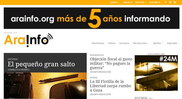 AraInfo cambia su web