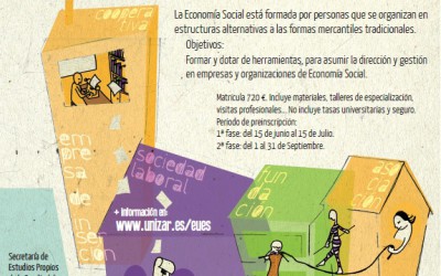 Experto Universitario en Economía Social: aprovecha la media-beca especial para entidades y personas socias del Mercado Social Aragón