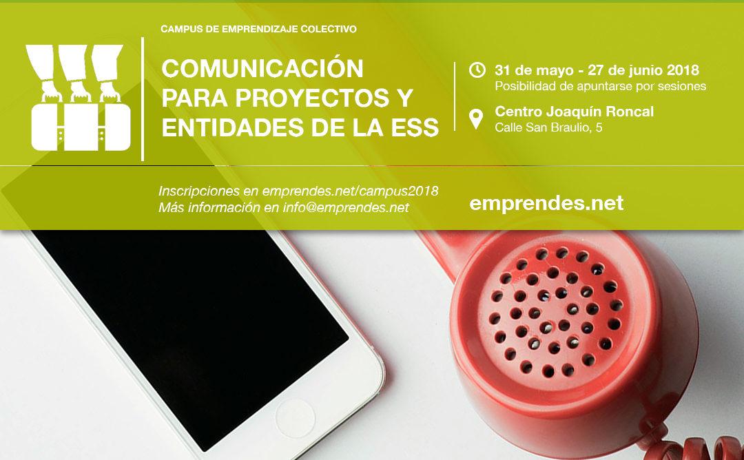 Comunicación desde la ESS en el nuevo Campus de Emprendizaje Colectivo de emprendes.net