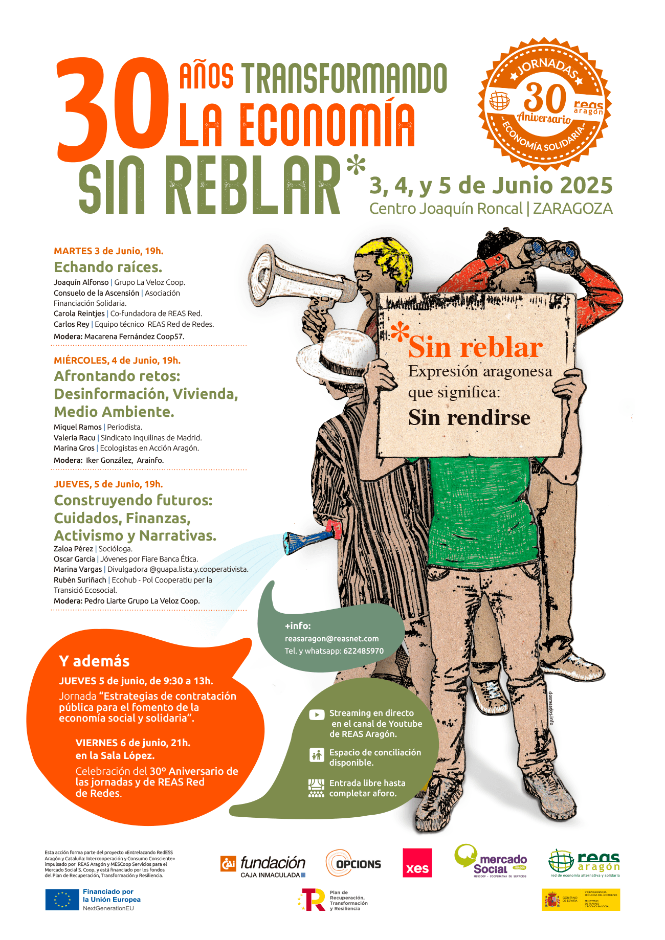 Cartel XXIX Jornadas Economía Solidaria  Zaragoza